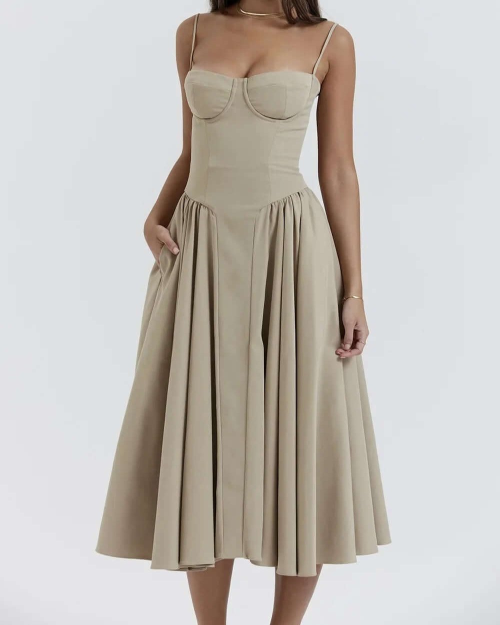 Diana | Korsett-Midikleid